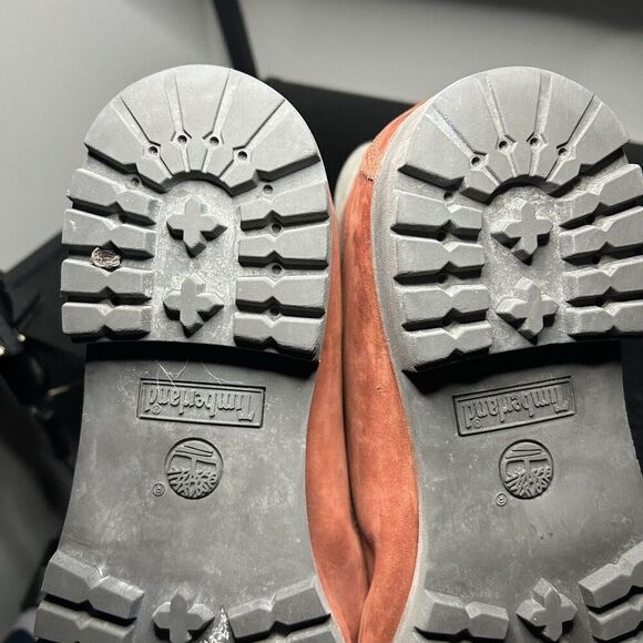 Timberland Boots Red Mens Size 14 Made In USA - Picture 12 of 15